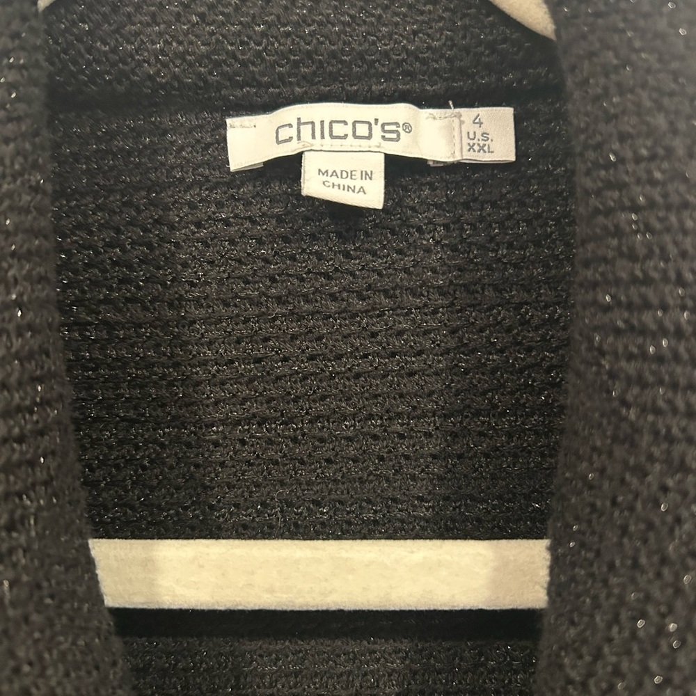 Chico's Black Beaded Blazer - Picture 3 of 5